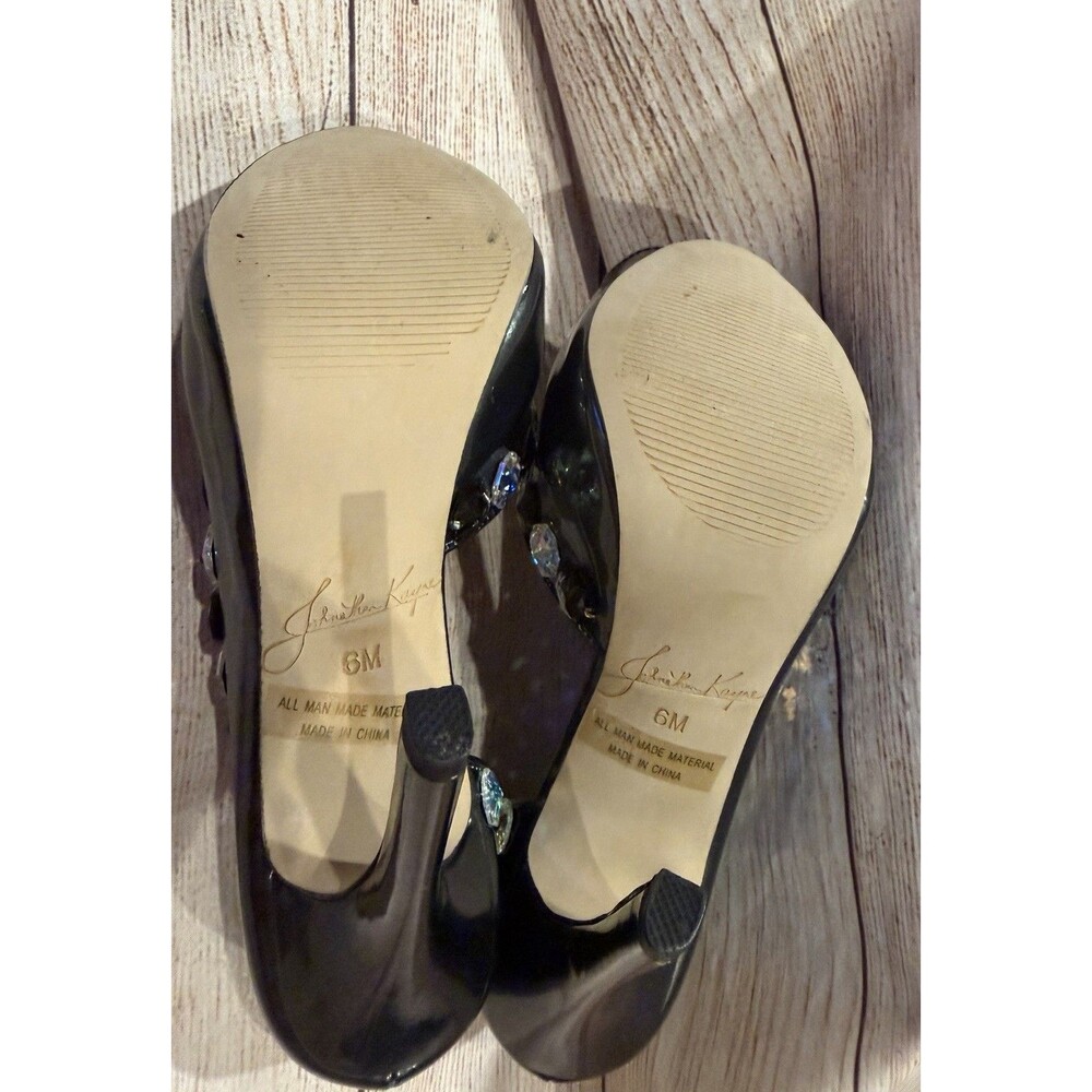 Johnathan Kayne Womens Galactica 963 Pewter Platform Heels Crystals size 6 - Picture 7 of 11